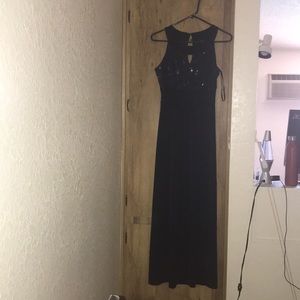 Navy Blue Evening Gown